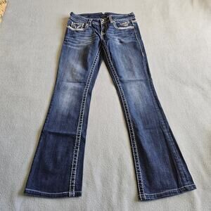 Vigoss Slim Boot Jeans Womens 31Wx31.5L Medium Wash Stretch Waist New York Fit